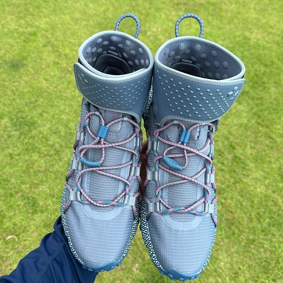 Under Armour Men’s  HOVR Summit Fat Tire Cuff Grey Blue Shoes 3022945-104 - Picture 2 of 7